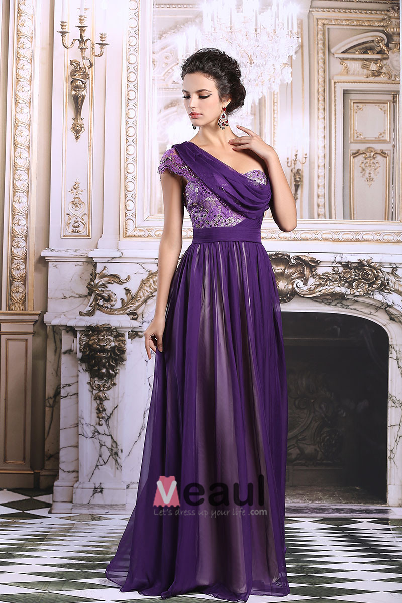 roman purple dress