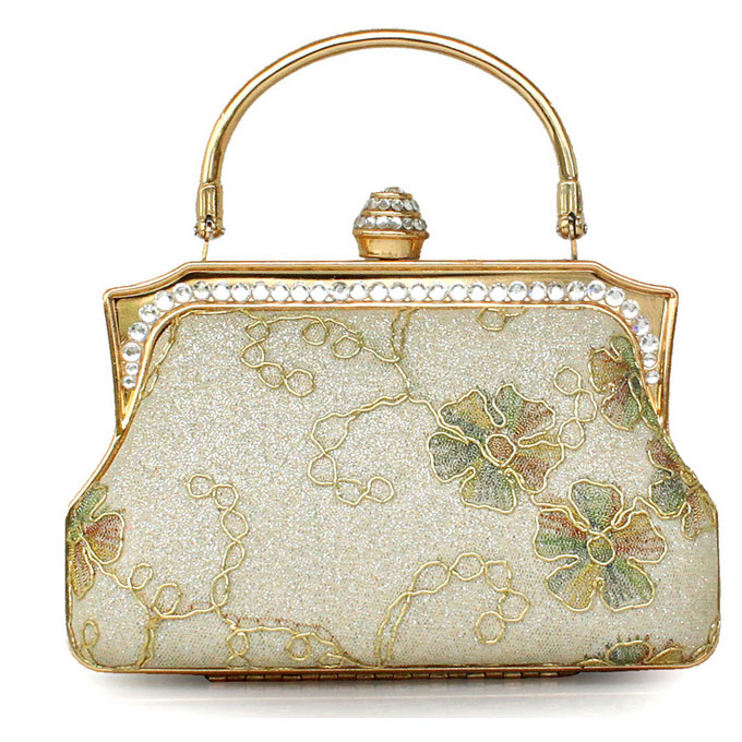 Hand Embroidered Vintage Glitter Packet Fashion Colorful Handbags Mini Satin Robes Bag Clutch ...